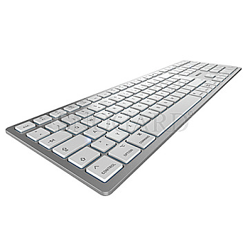 Cherry JK-9110DE-1 KW 9100 Slim for MAC USB/Bluetooth silber