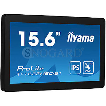 39.6cm (15.6") Iiyama ProLite TF1633MSC-B1 IPS FUll-HD Multi Touch