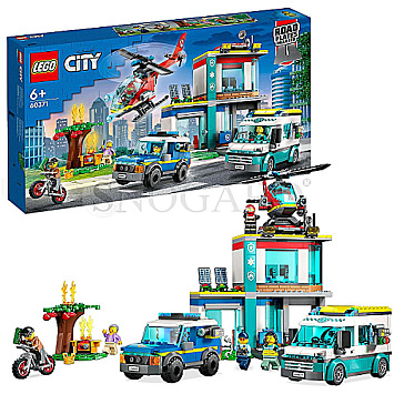 LEGO 60371 City Hauptquartier der Rettungsfahrzeuge