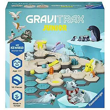 Ravensburger 27060 GraviTrax Junior Starter Set L Ice Spielzeug Murmelbahn