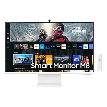 81.3cm (32") Samsung Smart Monitor M8 M80C Warm White VA HDR 4K UHD WLAN BT FB