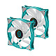 Iceberg ICEGALE14A-A2A Thermal IceGALE ARGB Teal 140mm Case Fan PWM 2er