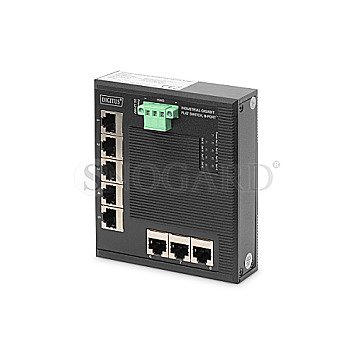 Digitus DN-651127 Industrial 8-Port Flat Gigabit Switch unmanaged