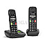 Gigaset E290A Duo DECT Analog Seniorentelefon + Mobilteil schwarz