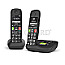 Gigaset E290A Duo DECT Analog Seniorentelefon + Mobilteil schwarz