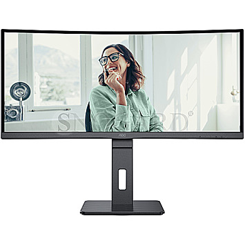 86.4cm (34") AOC CU34P3CV VA UWQHD 21:9 100Hz Lautsprecher Curved