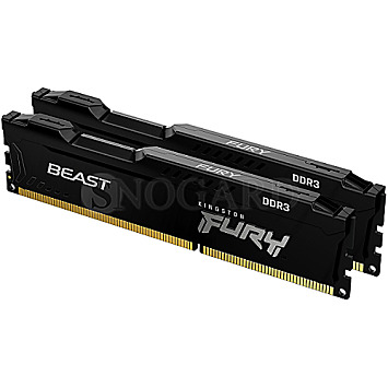 16GB Kingston KF316C10BBK2/16 FURY Beast DDR3-1600 Kit schwarz