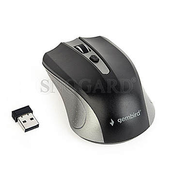 Gembird MUSW-4B-04-GB Wireless Optical Mouse schwarz/grau