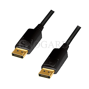 LogiLink CD0101 2x DisplayPort 1.2 4K / 60Hz 2m schwarz