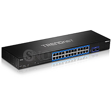 Trendnet TEG-30262 v1.0R Rackmount Gigabit Switch 24-Port 2x SFP+