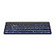 Gembird KB-BTRGB-01-DE Bluetooth Slimline RGB Tastatur schwarz