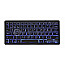 Gembird KB-BTRGB-01-DE Bluetooth Slimline RGB Tastatur schwarz