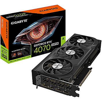 12GB Gigabyte GV-N407SWF3OC-12GD GeForce RTX4070 SUPER Windforce OC 12G