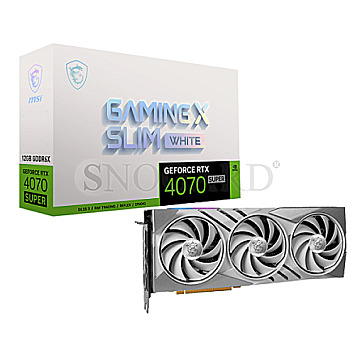 12GB MSI V513-632R GeForce RTX4070 SUPER 12G Gaming X Slim White