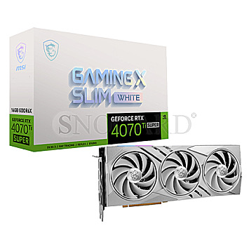 16GB MSI V513-626R GeForce RTX4070Ti SUPER 16G Gaming X Slim White