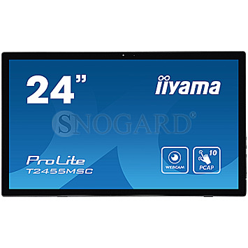 60.5cm (23.8") Iiyama ProLite T2455MSC-B1 IPS Full-HD Multi Touch Lautsprecher