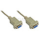 Good Connections 4065-5 Nullmodemkabel 9pol Buchse/Buchse 5m beige