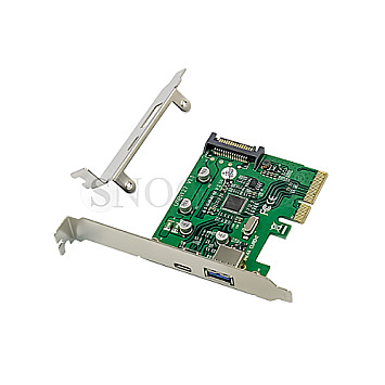 Conceptronic EMRICK09G 2 Port USB-C 3.2 + USB 3.0 Typ-A PCIe 3.0 Adapter