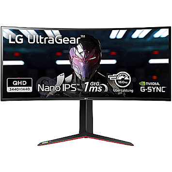 86.4cm (34") LG UltraGear 34GN850P-B IPS 2K Ultra HD 144Hz Curved