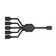 CoolerMaster 3pin ARGB 1-to-5 Splitter Kabel 58cm schwarz