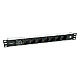 Equip 333315 19" PDU Aluminium Steckdosenleiste 7-fach Schuko 2x USb 1HE schwarz