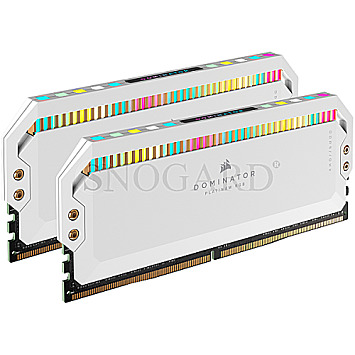 64GB Corsair CMT64GX5M2B5200C40W Dominator Platinum RGB DDR5-5200 Kit white