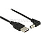 DeLOCK 83575 USB A -> DC 5.5 x 2.5mm Stecker 90 Grad gewinkelt 1.5m schwarz