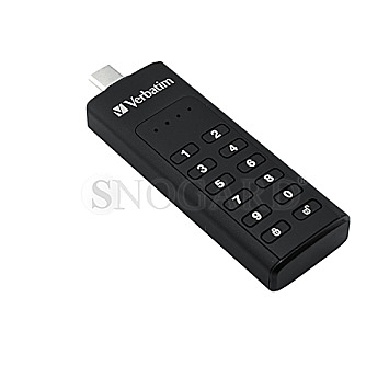 64GB Verbatim 49428 Keypad Secure 256bit AES Password USB Typ-A 3.0 schwarz
