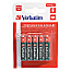 Verbatim 49874 Alkaline Micro AAA Batterien 10er Pack schwarz/rot