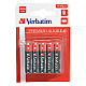 Verbatim 49874 Alkaline Micro AAA Batterien 10er Pack schwarz/rot