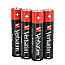 Verbatim 49874 Alkaline Micro AAA Batterien 10er Pack schwarz/rot