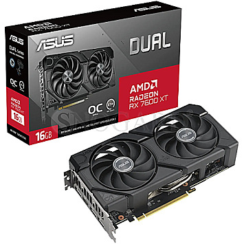 16GB ASUS DUAL-RX7600XT-O16G Dual Radeon RX7600XT OC