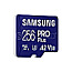 256GB Samsung PRO Plus R180/W130 microSDXC UHS-I U3 A2 Class 10 V30 USB Kit