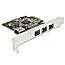 DeLOCK 89864 PCIe Card 3x FireWire 9pin extern + FireWire 6pin intern