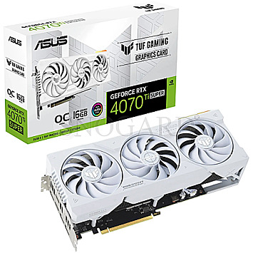 16GB ASUS TUF-RTX4070TIS-O16G-WHITE-GAMING TUF Gaming RTX4070Ti SUPER OC White