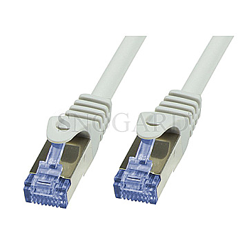 LogiLink S/FTP CAT6 1m 10er Pack LSZH Patchkabel / Netzwerkkabel grau