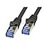 LogiLink S/FTP CAT6a 1m 10er Pack Patchkabel / Netzwerkkabel schwarz