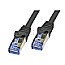LogiLink S/FTP CAT6a 3m 10er Pack Patchkabel / Netzwerkkabel schwarz