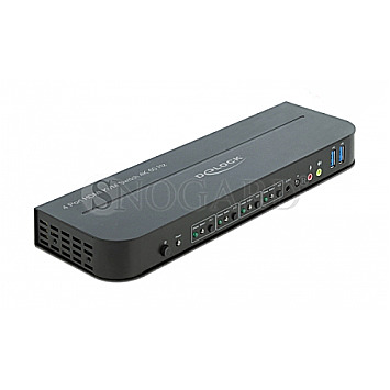 DeLOCK 11483 HDMI/USB 4K 60Hz KVM-Switch 4 Port schwarz