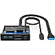 Graugear G-MP01CR 3.5" Multi Frontblende USB Hub + Cardreader USB 3.0 19pin