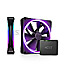 NZXT RF-D14DF-B1 F140 RGB DUO Twin Pack Matte Black LED-Steuerung 140mm