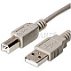 Helos 011989 USB 2.0 Anschlusskabel Typ-A auf Typ-B 5m grau