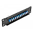 DeLOCK 66765 10" LWL Patchpanel 12 Port LC Duplex 1HE blau/schwarz