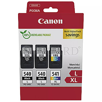 Canon PG-540L x2/CL-541XL Multipack schwarz/dreifarbig