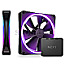 NZXT RF-D14DF-B1 F140 RGB DUO Twin Pack Matte Black LED-Steuerung 140mm