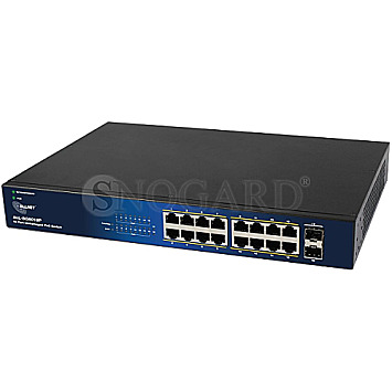 Allnet ALL-SG8018P SG80 Rackmount Gigabit Switch 16-Port 2x SFP 240W PoE+