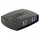 DeLOCK 87723 USB 3.0 Sharing Switch 2-1 USB Umschalter schwarz
