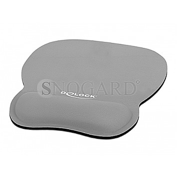 DeLOCK 12698 Ergonomisches Mauspad mit Handballenauflage 245x206mm grau