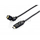 Equip 119365 HDMI 2.0 4K Ethernet 2160p Kabel 5m drehbarer Stecker schwarz