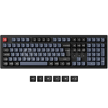 Keychron K10P-H3P-DE K10 Pro Gaming Tastatur K Pro BROWN Bluetooth schwarz